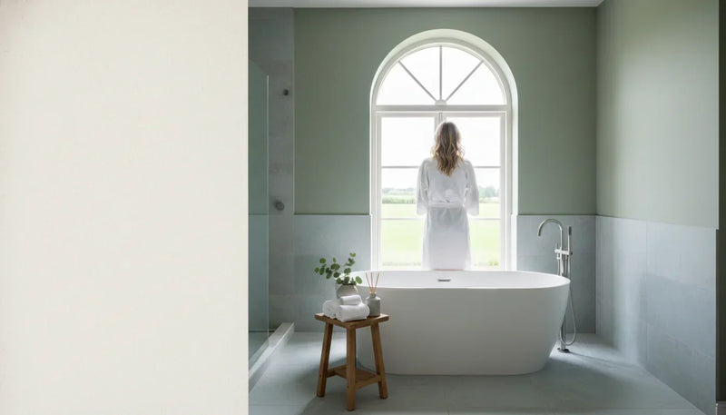Couleurs salle de bain 2025: palettes apaisantes et trendy - Image de couverture