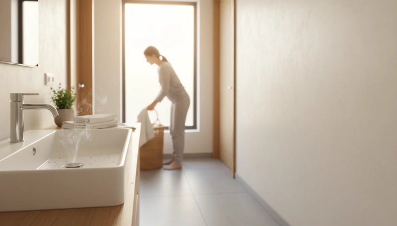 Odeur d’eau stagnante dans la salle de bain le matin - Image de couverture
