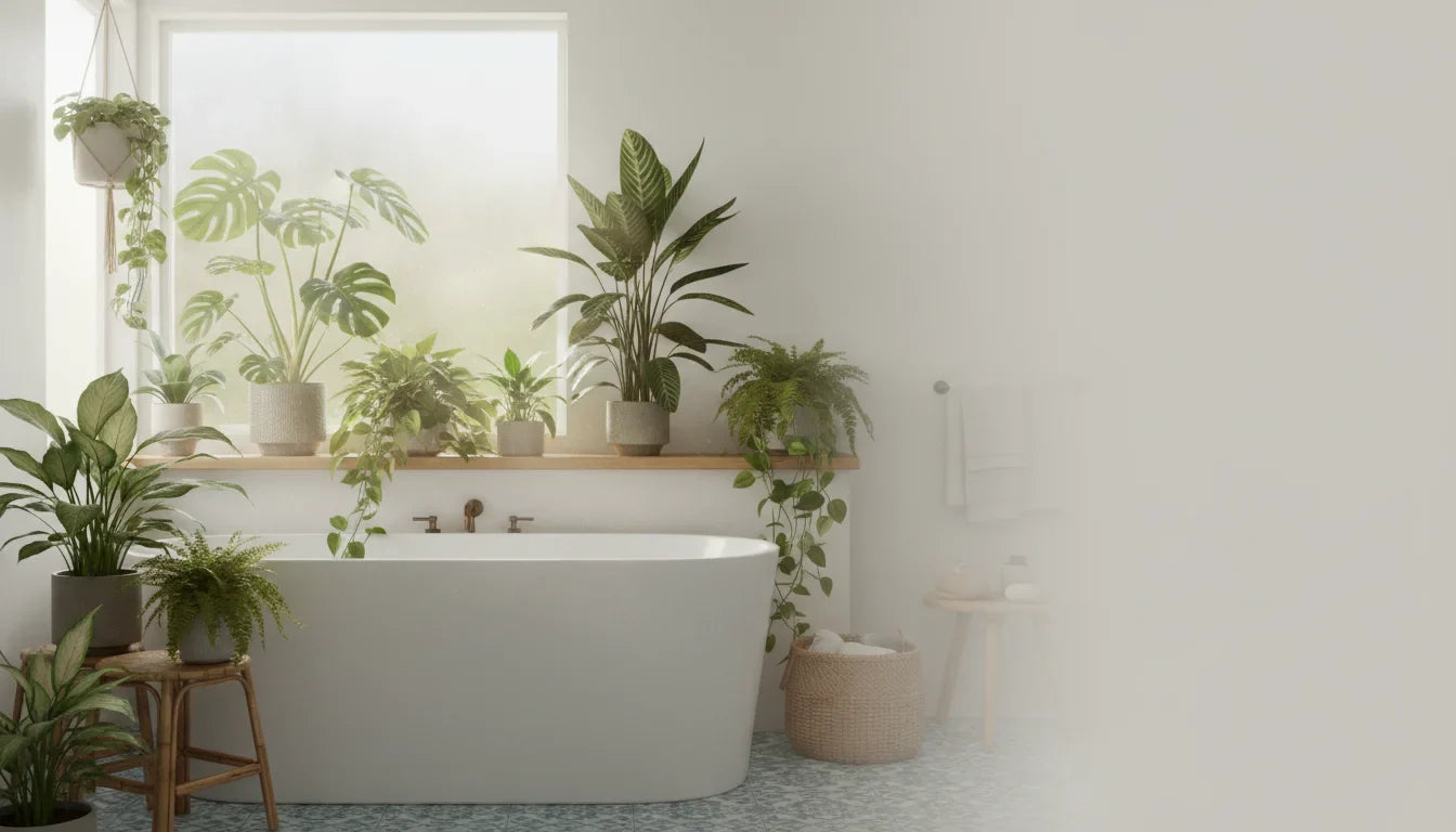 Plantes qui aiment l’humidité pour une salle de bain saine - Image de couverture