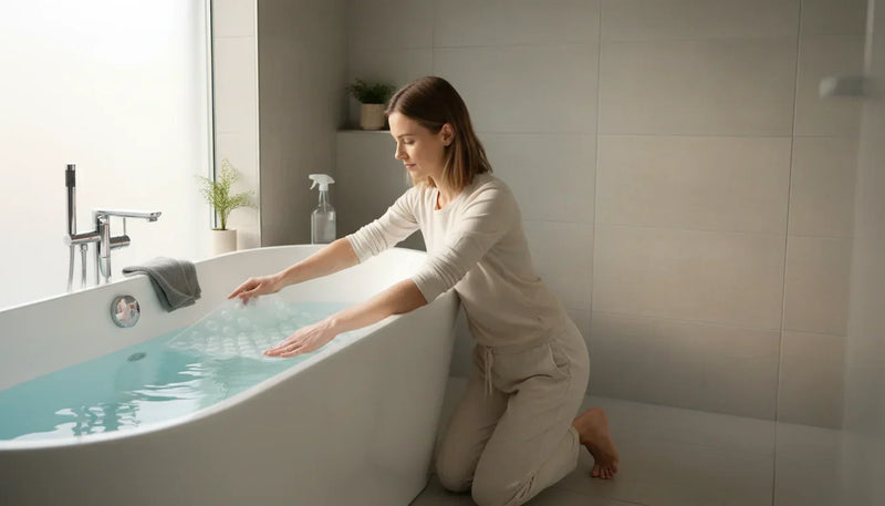 Poser un tapis de baignoire à ventouses: étapes et astuces - Image de couverture