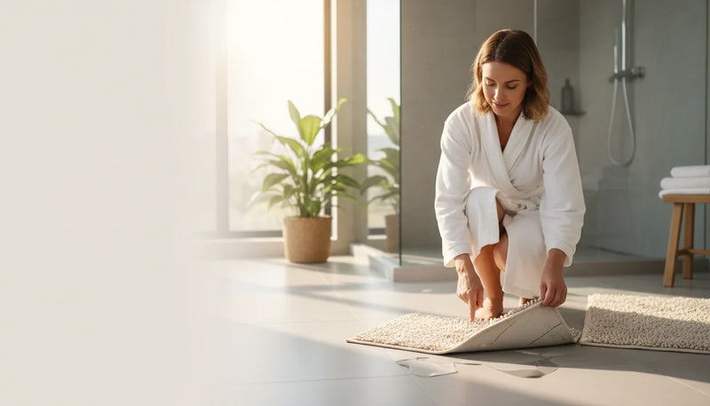 Quand remplacer un tapis de bain usé: signes à surveiller - Image de couverture