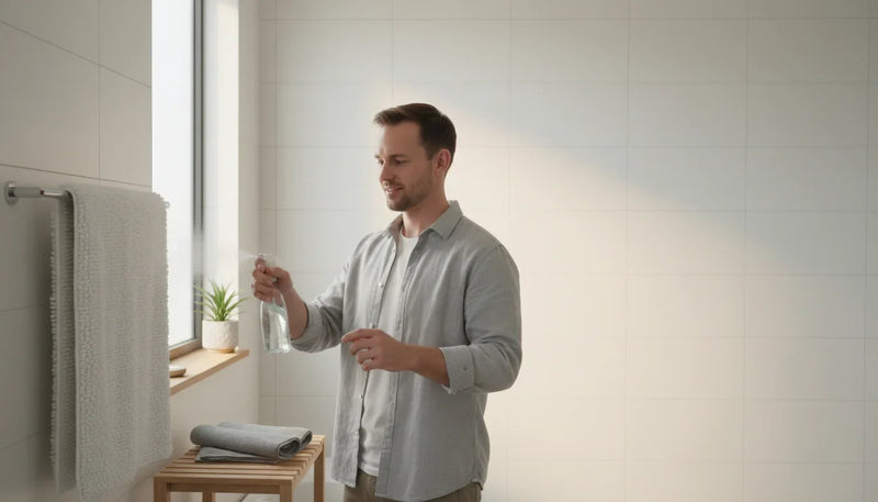 Ranger et faire sécher un tapis de bain sans odeur - Image de couverture