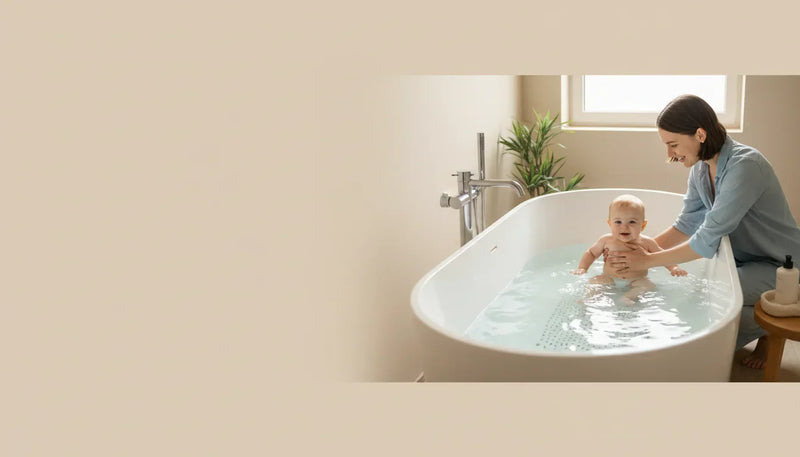 Tapis de baignoire pour bébé ou siège: sécurité au quotidien - Image de couverture