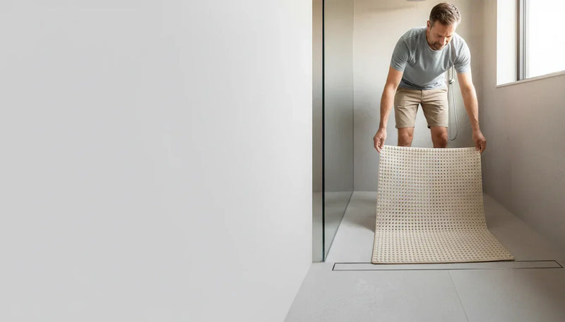 Tapis de bain antidérapants pour douche italienne - Image de couverture