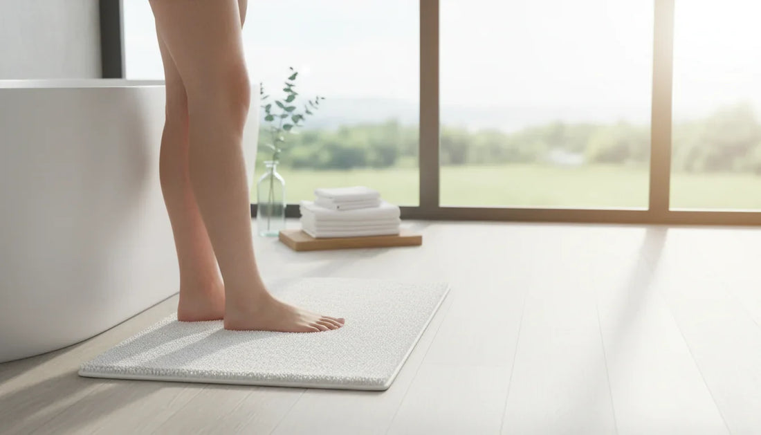 Tapis de bain pour Airbnb: lavables, robustes et séchage rapide - Image de couverture