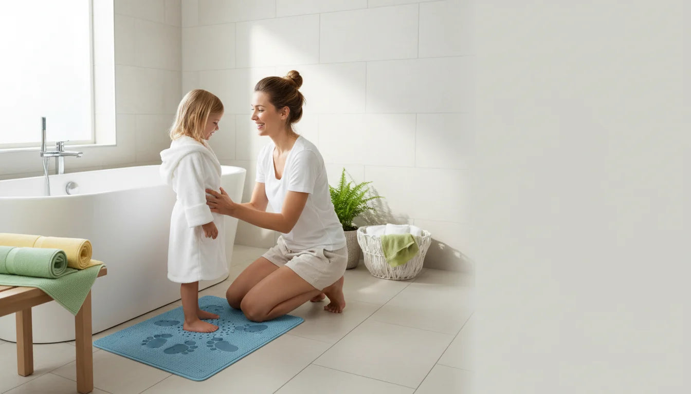 Tapis de douche sécurisés pour enfants: nos choix 2025 - Image de couverture