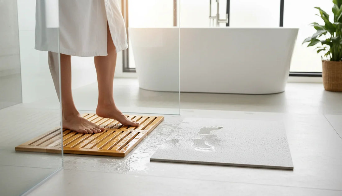 Tapis en bambou ou diatomite: hygiène et séchage comparés - Image de couverture