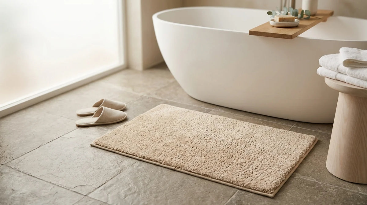 Banner Tapis de bain beige