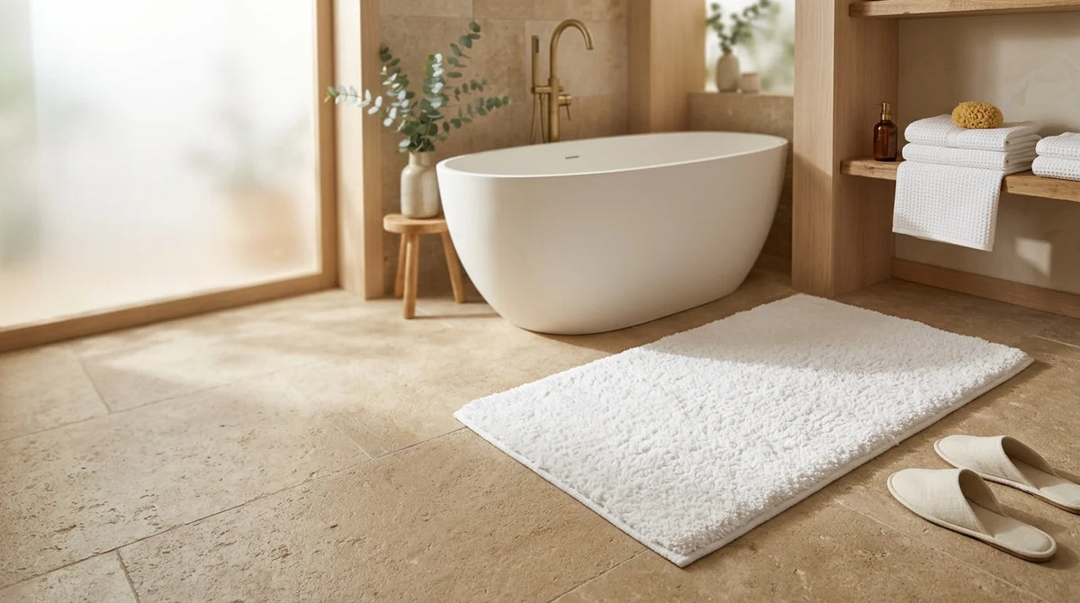 Banner Tapis de bain blanc