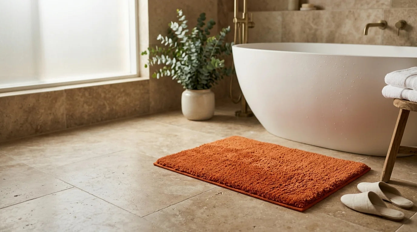 Banner Tapis de bain orange
