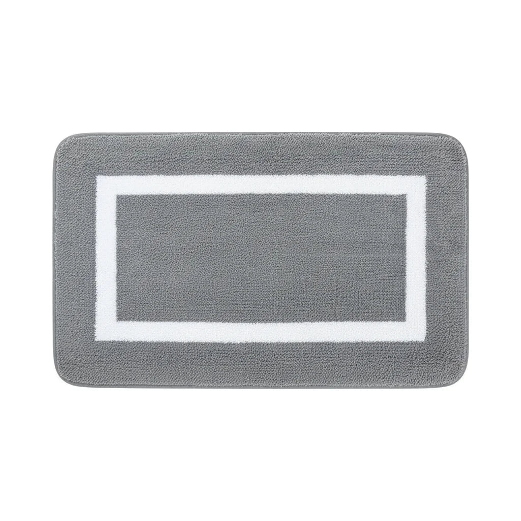 Grand Tapis Absorbant pour Salle de Bain Gris Perle