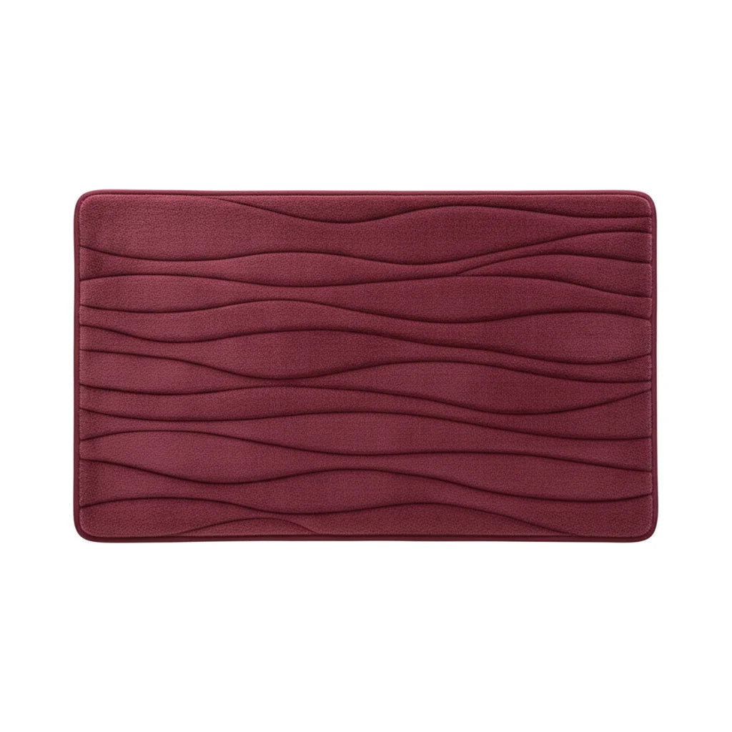 Petit Tapis De Bain Bordeaux Velours