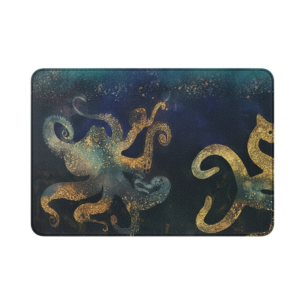 Petit Tapis de Bain Fantaisie Pieuvre Abysse
