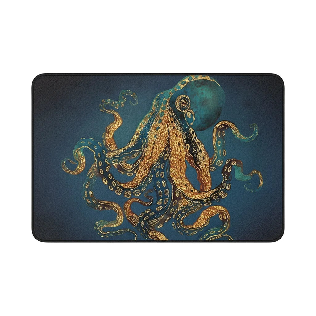 Petit Tapis de Bain Fantaisie Pieuvre Marine