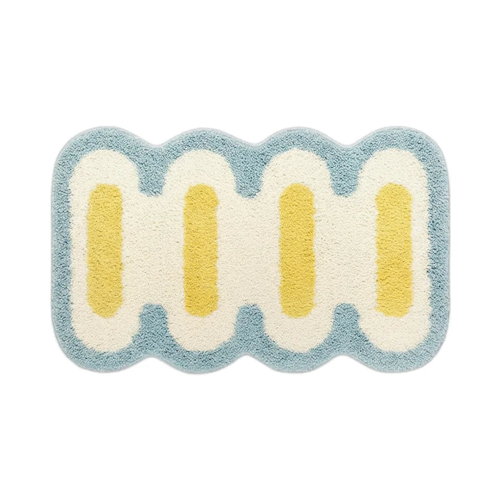 Petit Tapis Salle de Bain de Forme Originale Nuage Soleil