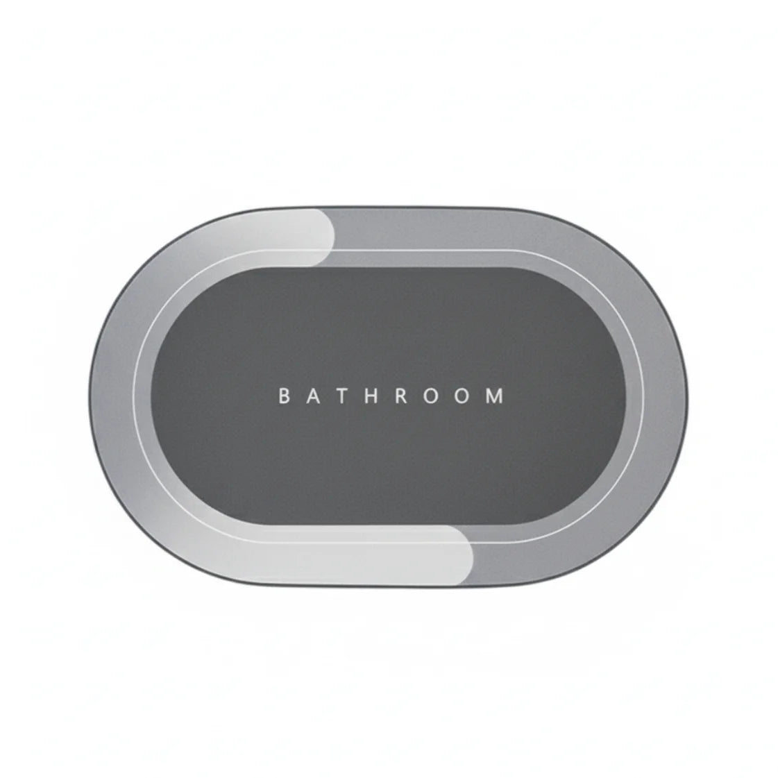 SlipSheild - Tapis Salle de Bain Gris Bicolore