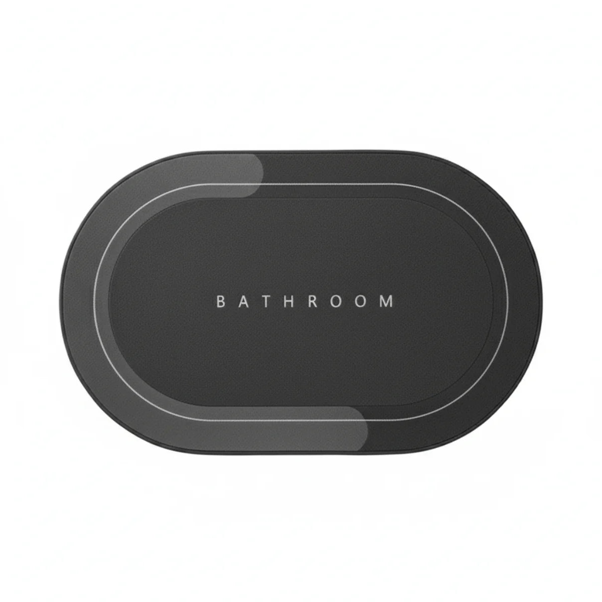 SlipSheild - Tapis Salle de Bain Noir Bicolore