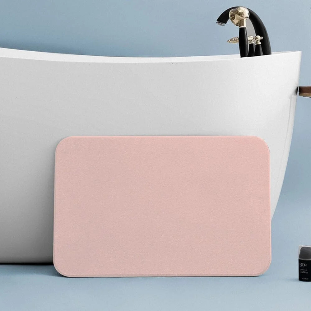 Tapis Absorbant Diatomite Rose Naturel