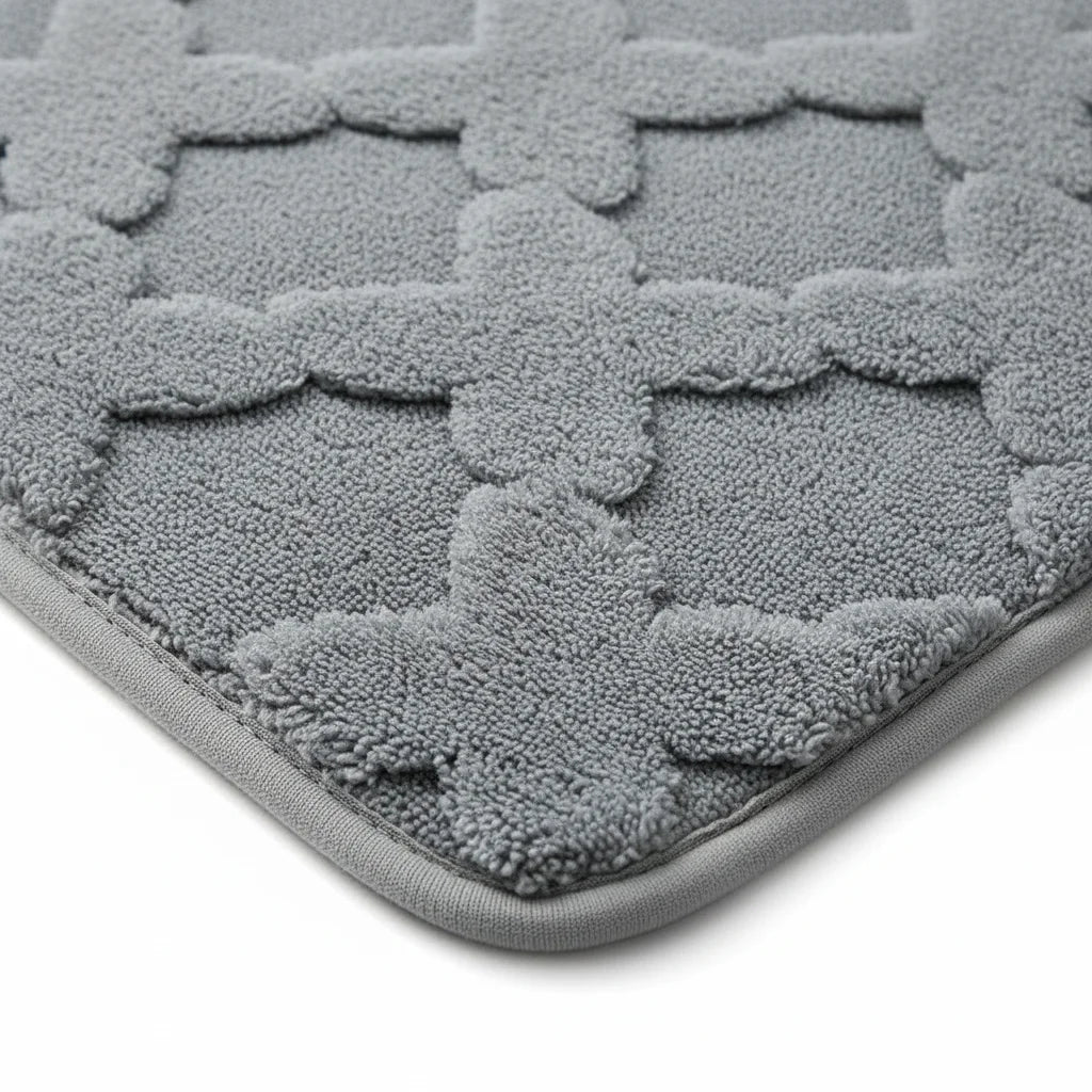 Tapis Absorbant Microfibre Salle De Bain Gris Pierre