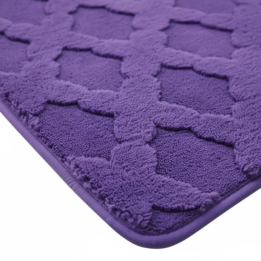 Tapis Absorbant Microfibre Salle De Bain Violet Velours