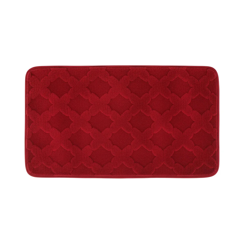 Tapis Absorbant Microfibre Salle De Bain Bordeaux Profond