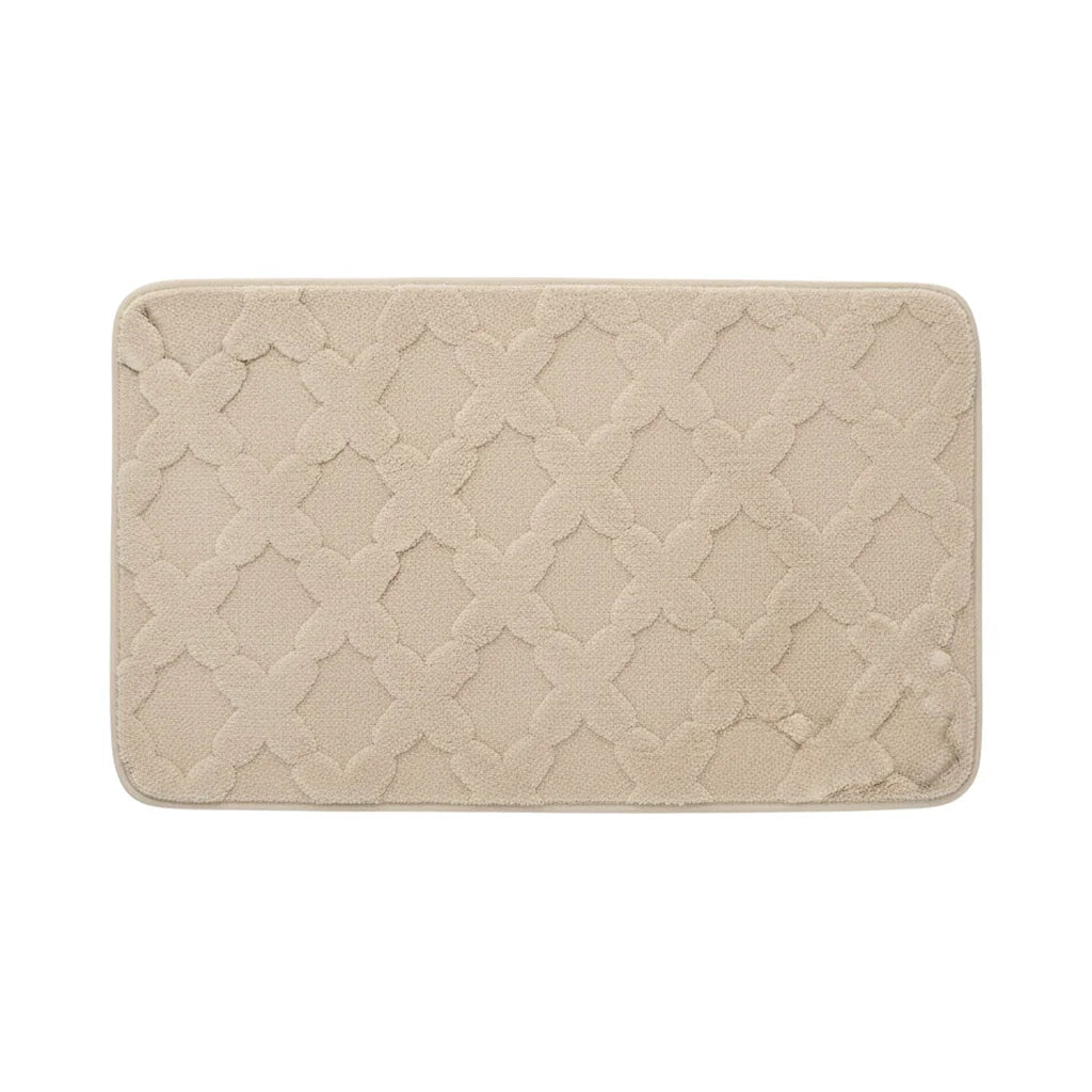 Tapis Absorbant Microfibre Salle De Bain Écru Clair
