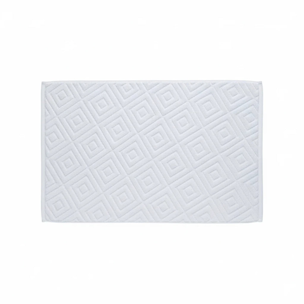 Tapis Absorbant Salle De Bain 100% Coton Blanc Neige