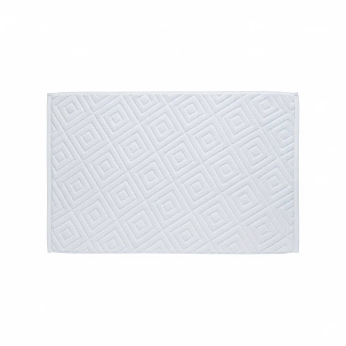 Tapis Absorbant Salle De Bain 100% Coton Blanc Neige