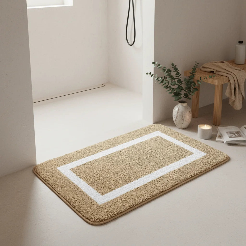 Tapis Absorbant Salle De Bain Beige Beaver 60x90cm