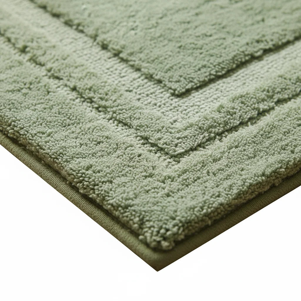 Tapis Absorbant Salle de Bain Vert Sauge