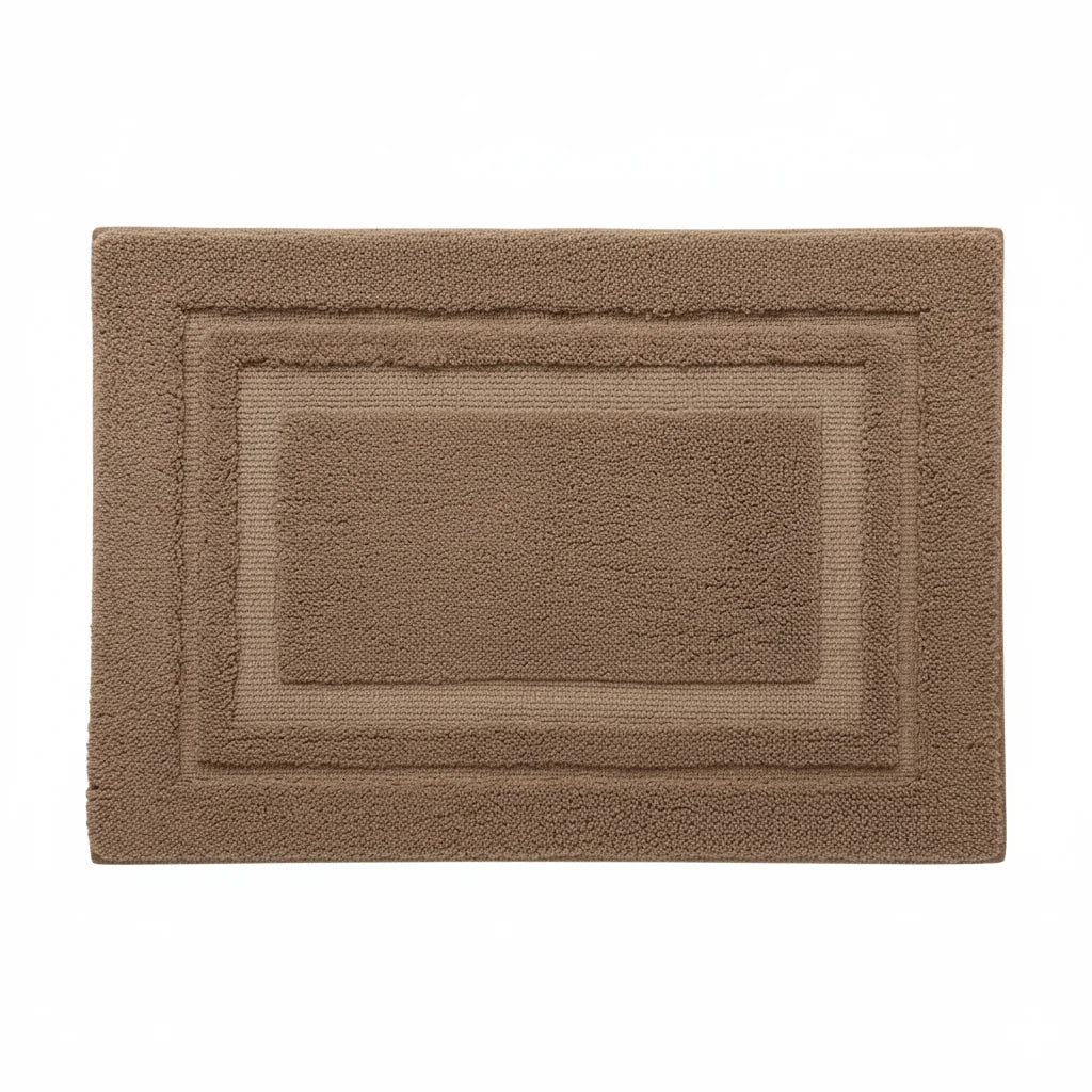 Tapis Absorbant Salle de Bain Marron Taupe