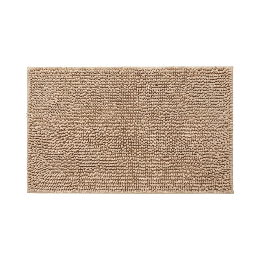 Tapis Chenille Salle de Bain Beige