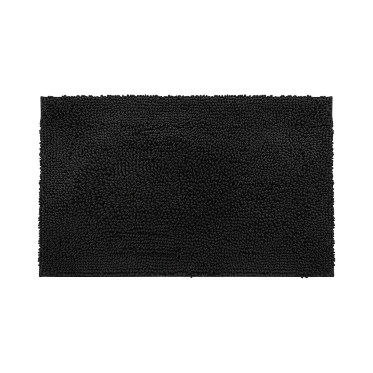 Tapis Chenille Salle De Bain Noir Obsidienne