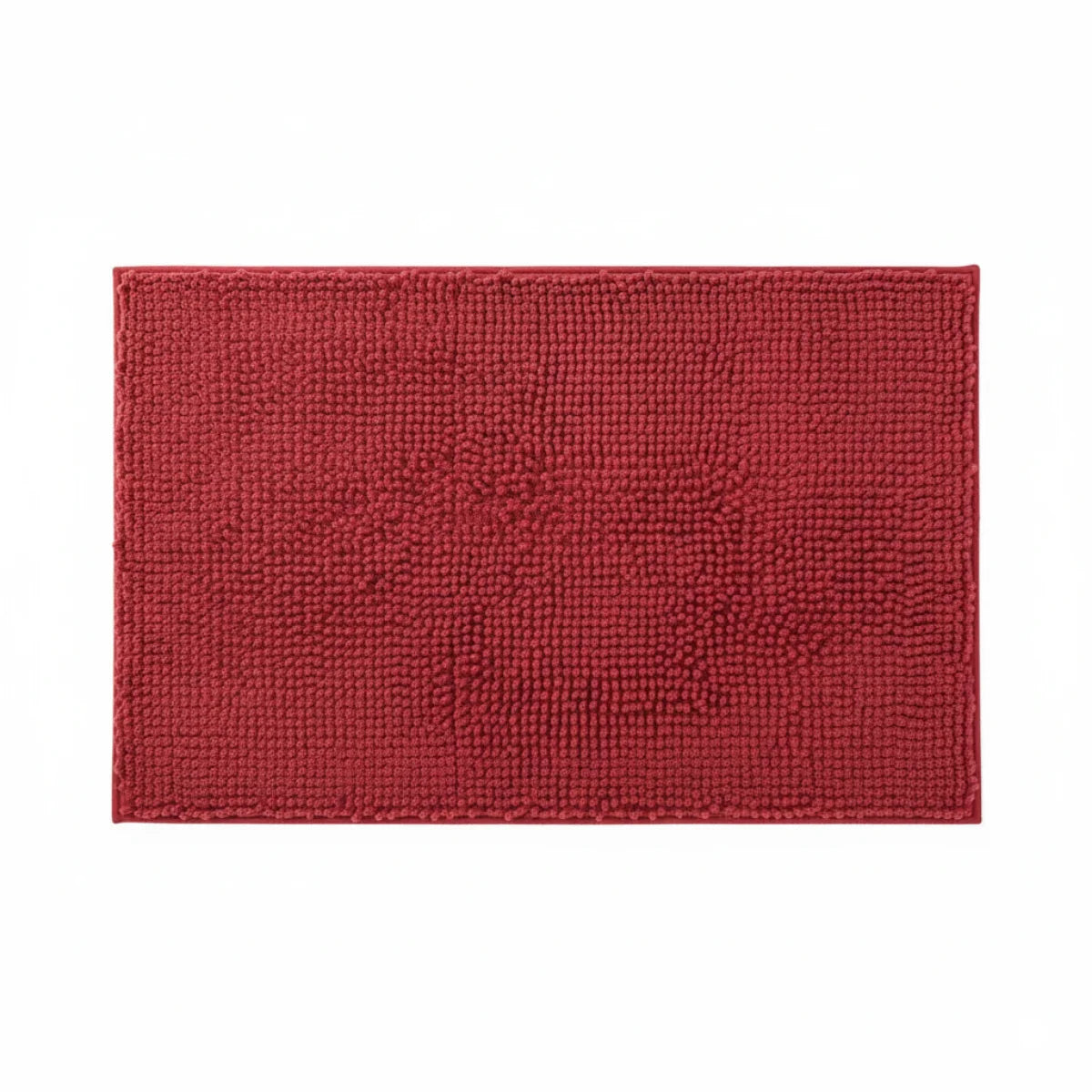 Tapis Chenille Salle De Bain Rouge Brique
