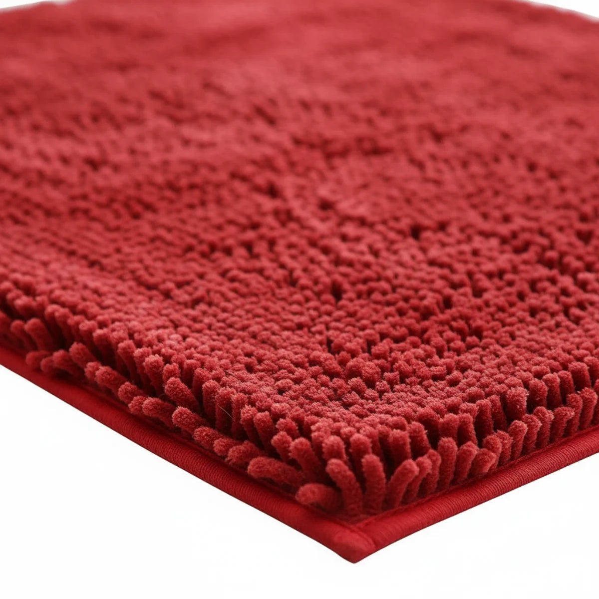 Tapis Chenille Salle De Bain Rouge Brique