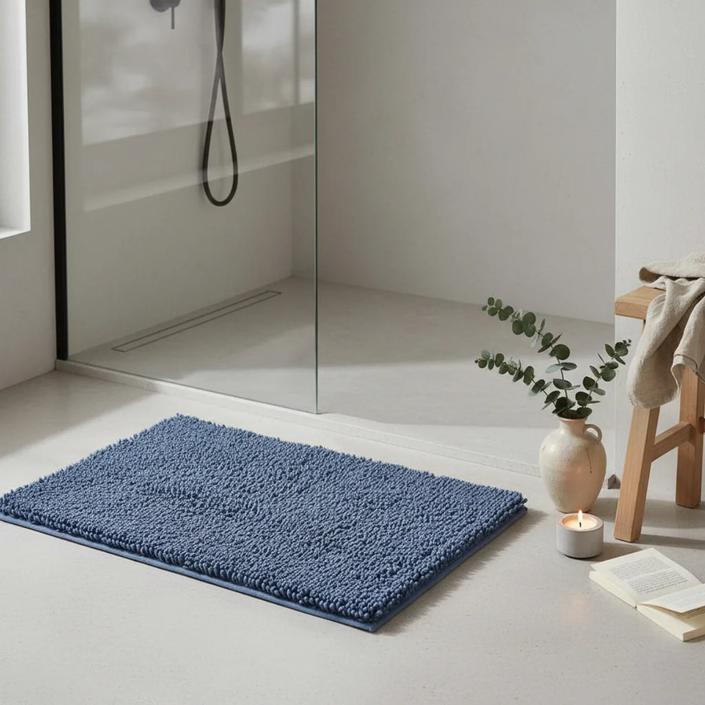 Tapis Chenille Salle De Bain Rouge Brique