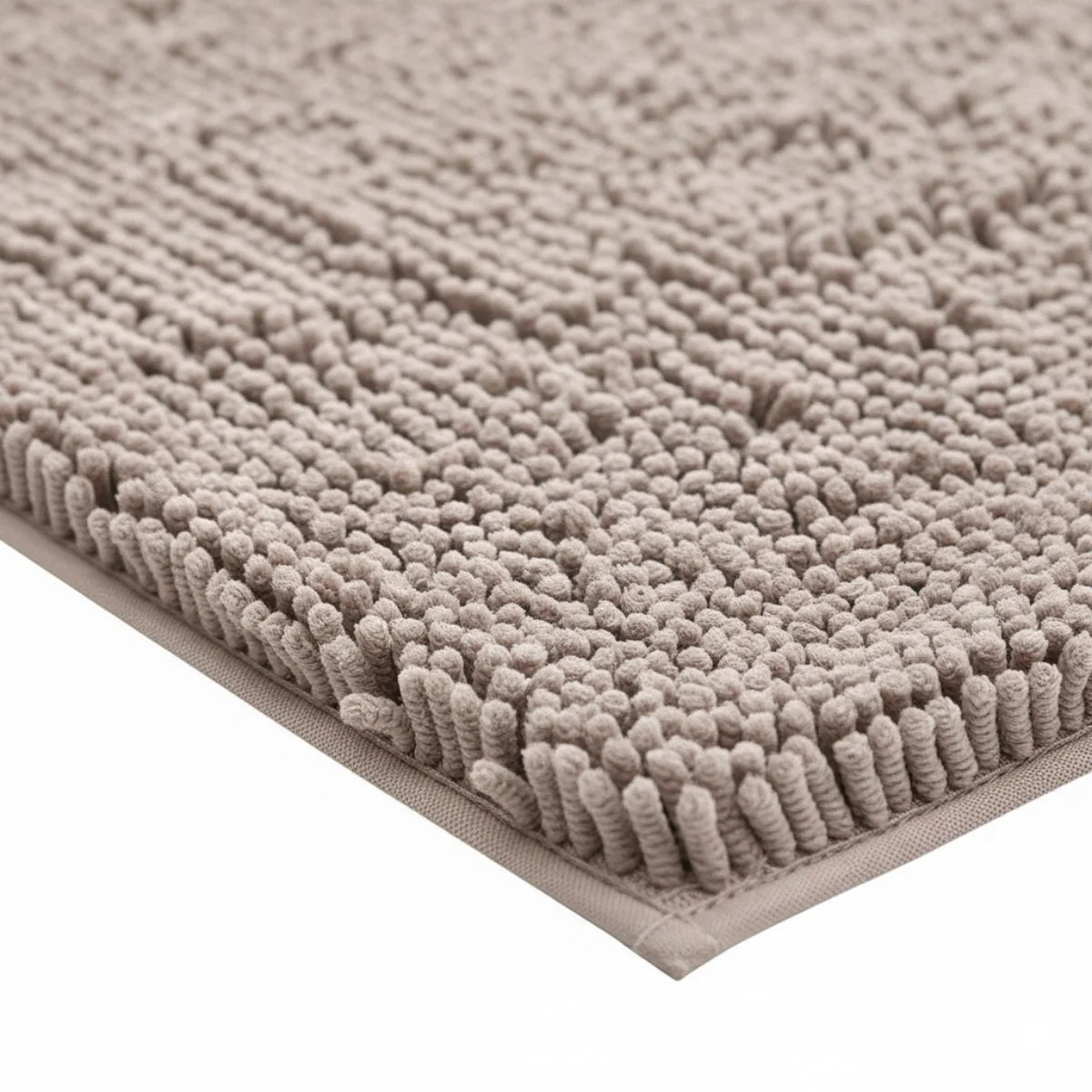 Tapis Chenille Salle De Bain Beige Taupe