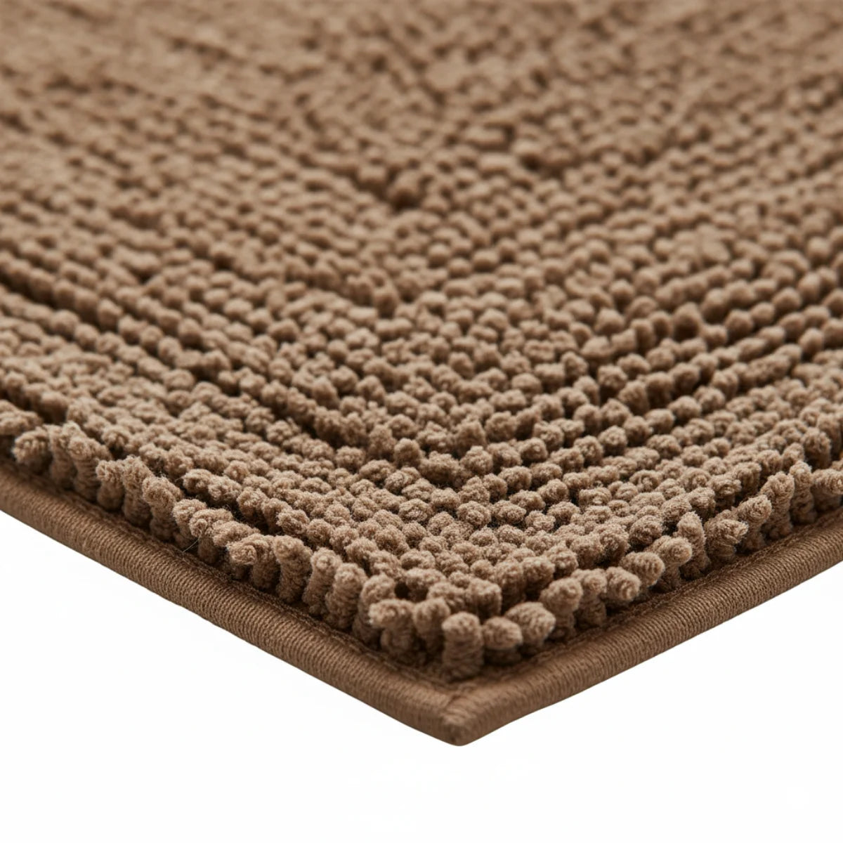 Tapis Chenille Salle De Bain Taupe Foncé