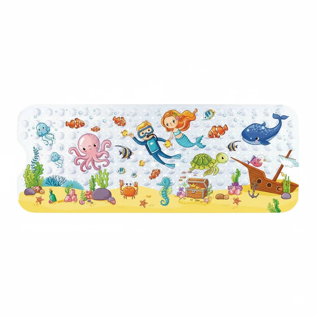 Tapis de Baignoire pour Bébé Safari Fleuri
