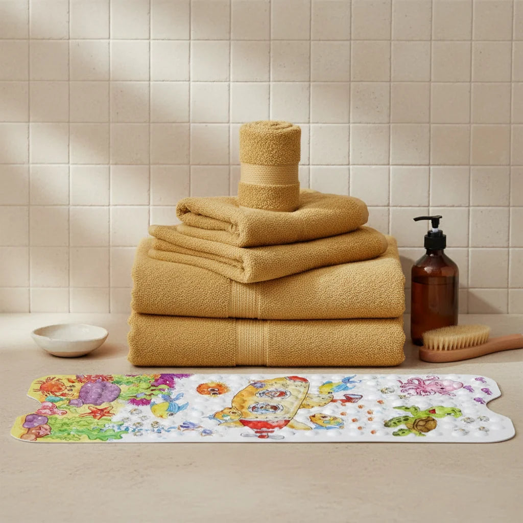 Tapis de Baignoire pour Bébé Aventure Marine