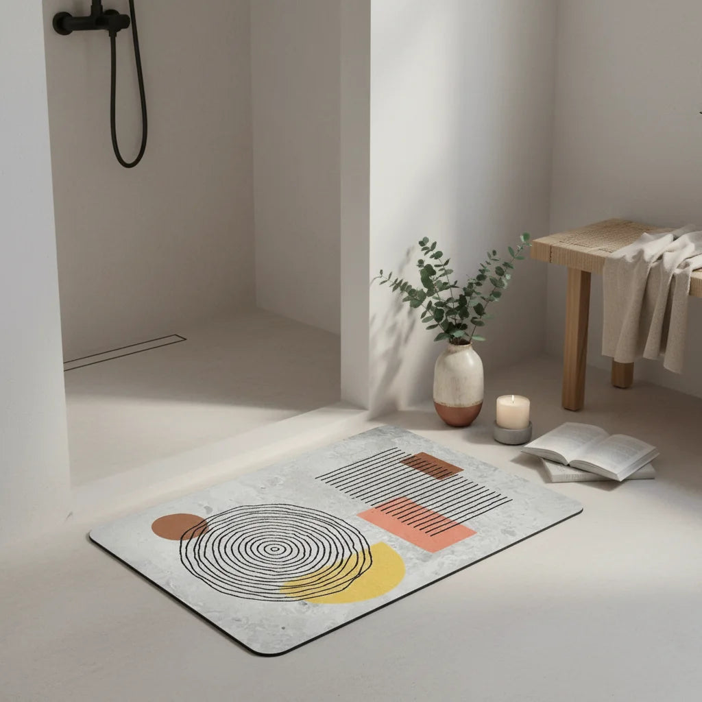 Tapis De Bain Absorbant Terre De Diatomée