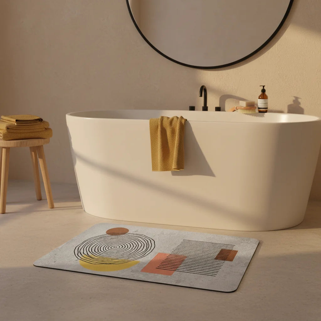 Tapis De Bain Absorbant Terre De Diatomée