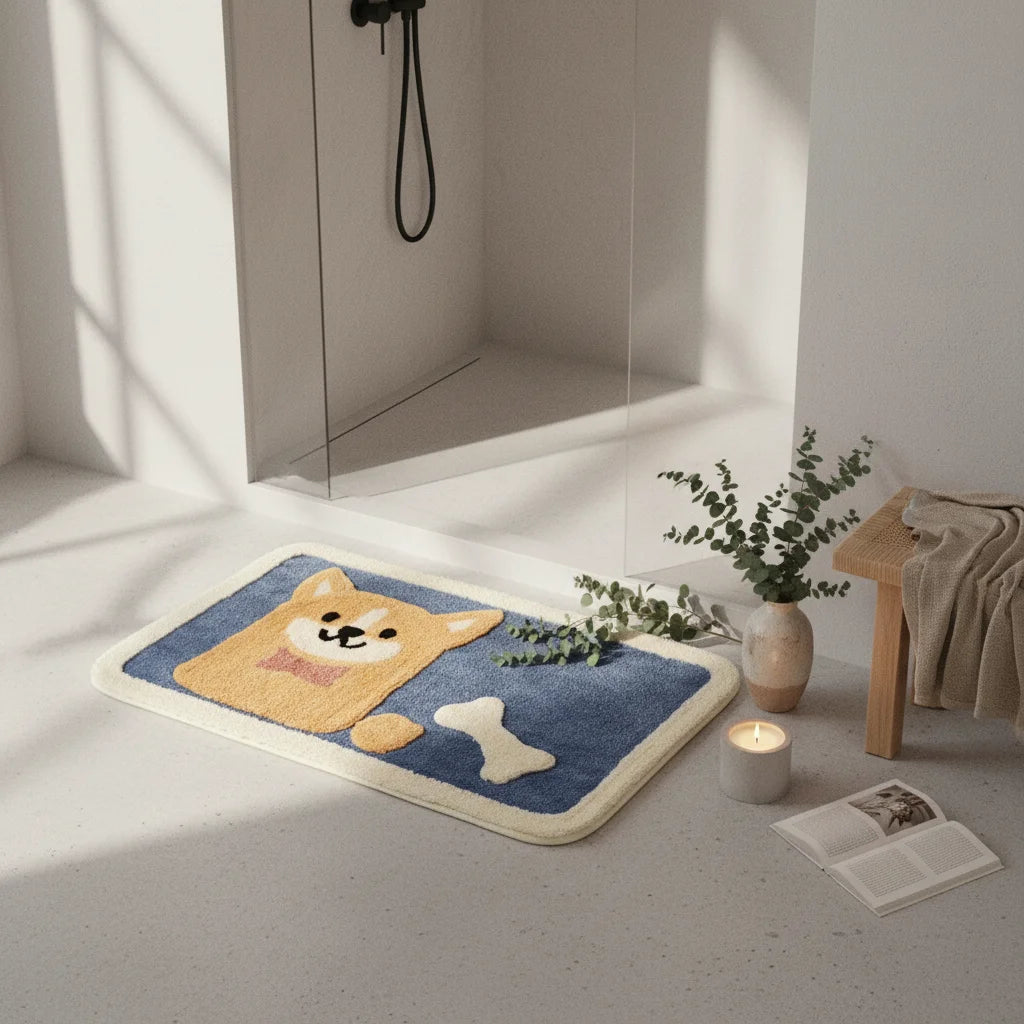 Tapis De Bain Animaux Chien Joyeux