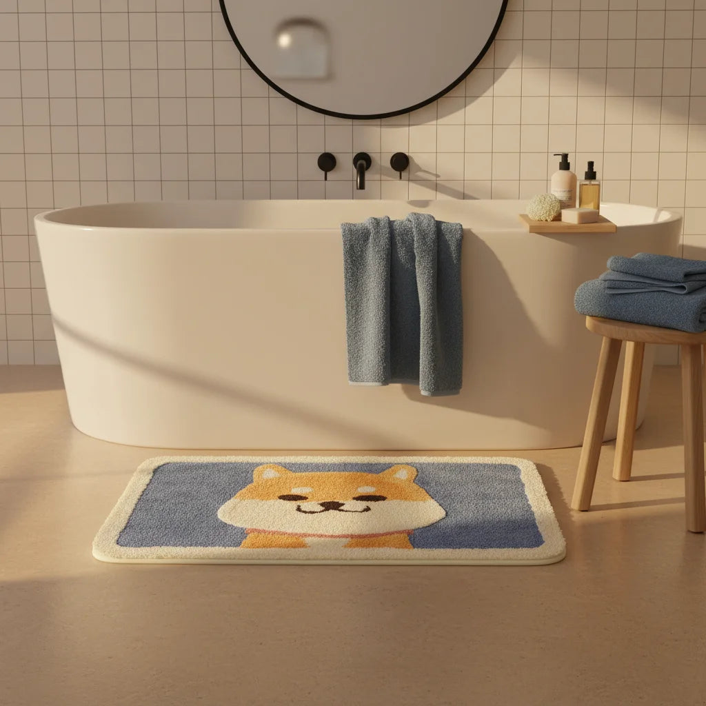 Tapis De Bain Animaux Chien Joyeux