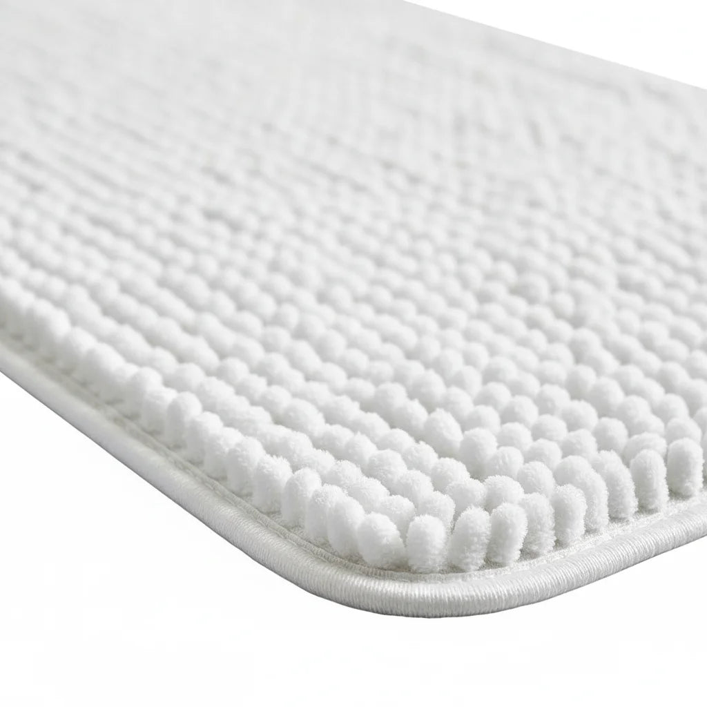 Tapis De Bain Antidérapant Blanc