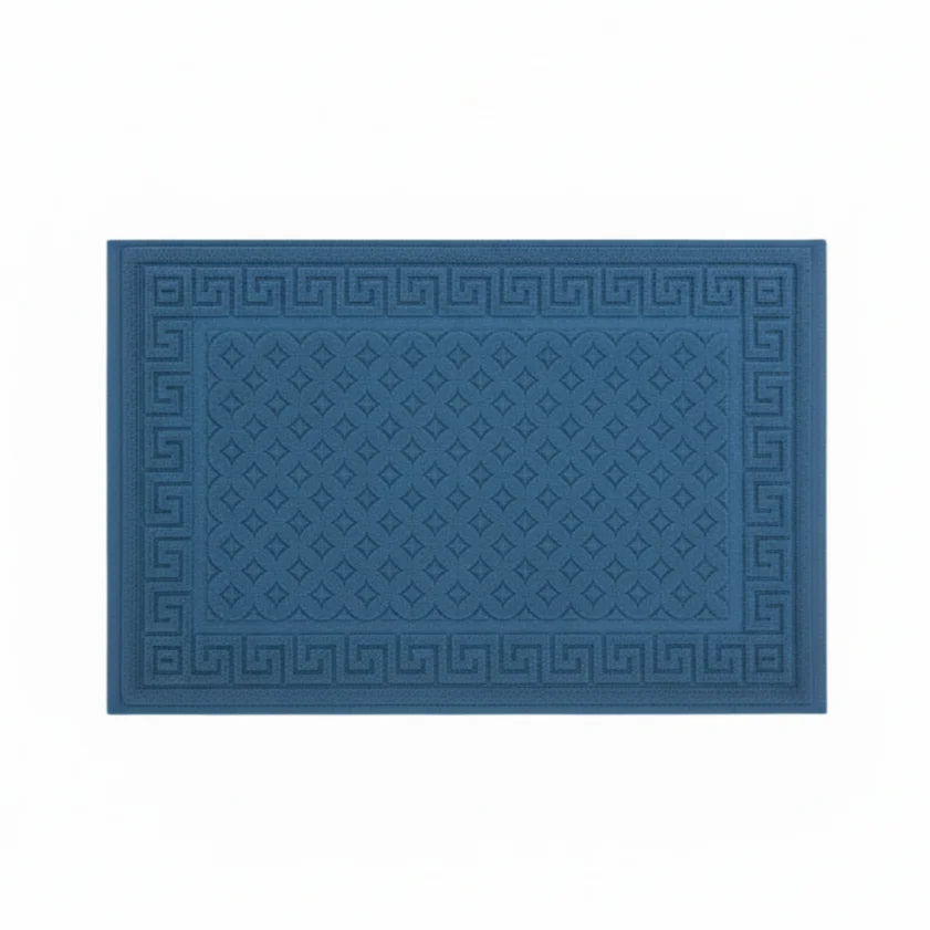 Tapis De Bain Antidérapant Coton Bleu Canard
