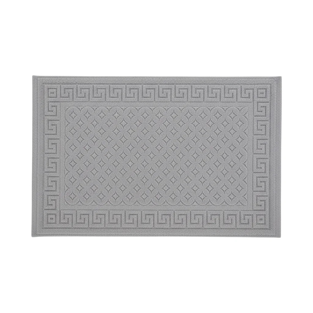 Tapis De Bain Antidérapant Coton Gris Pierre