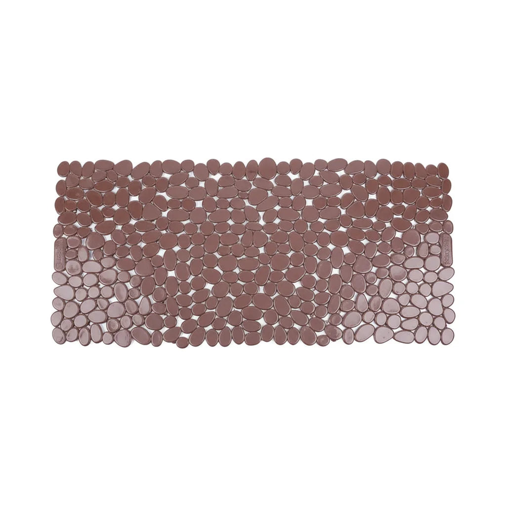 Tapis de Bain Antidérapant en Plastique - Galets Galets Taupe