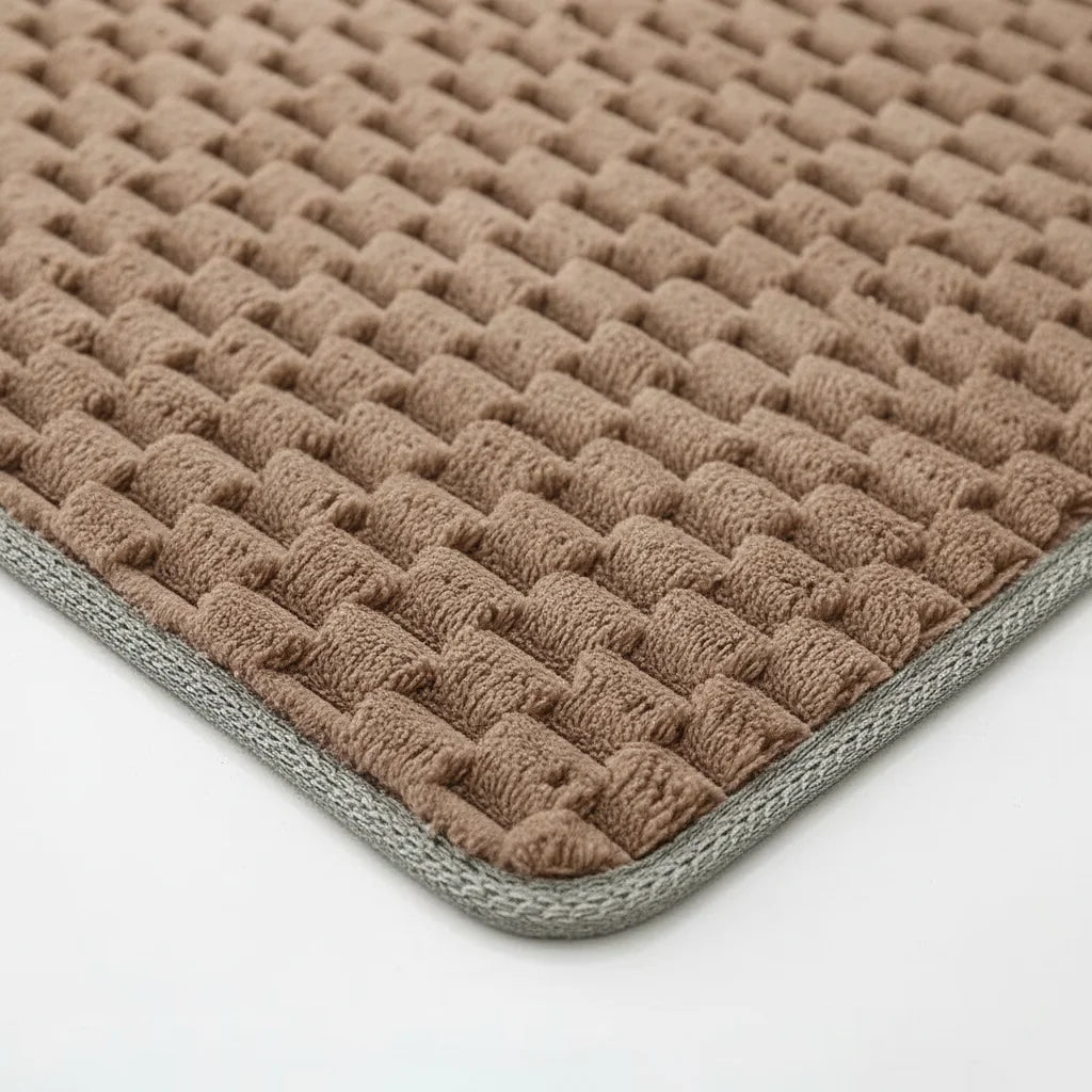 Tapis De Bain Antidérapant Grande Taille Marron Chocolat