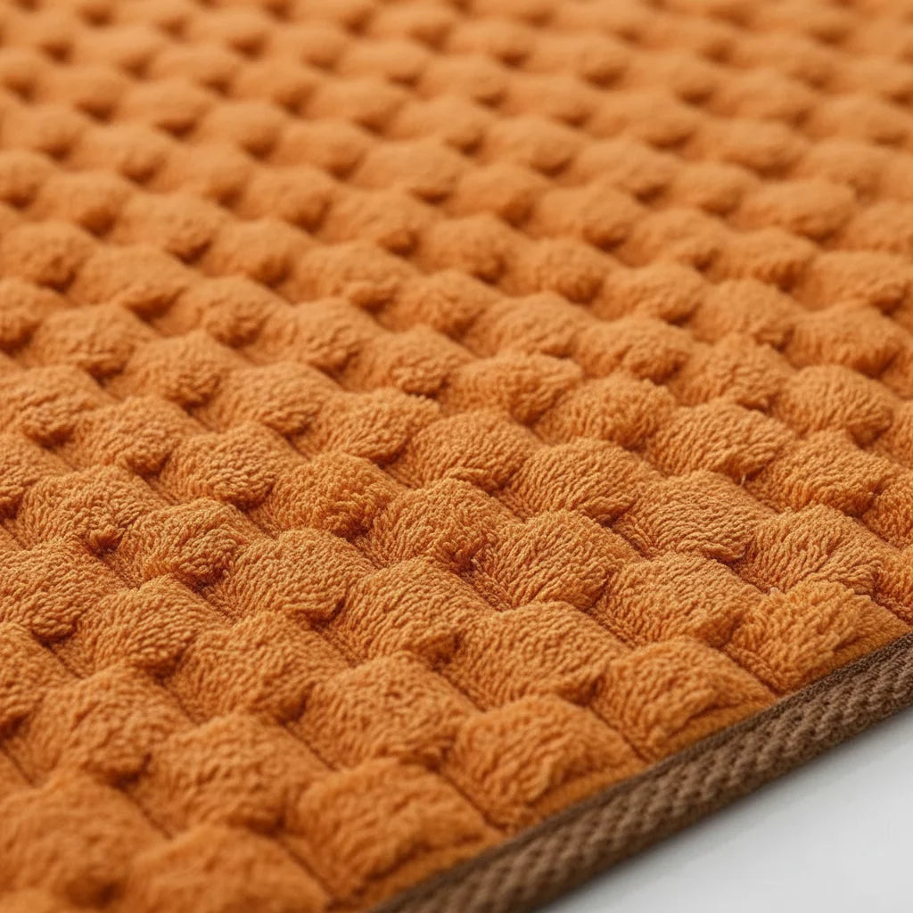 Tapis De Bain Antidérapant Grande Taille Orange Intense